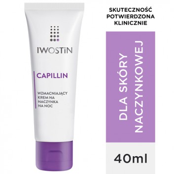 IWOSTIN CAPILLIN Wzmacniający krem na naczynka na noc - 40 ml - obrazek 1 - Apteka internetowa Melissa