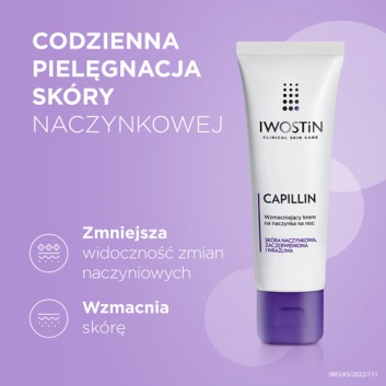 IWOSTIN CAPILLIN Wzmacniający krem na naczynka na noc - 40 ml - obrazek 6 - Apteka internetowa Melissa