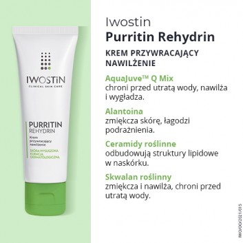 IWOSTIN PURRITIN REHYDRIN Żel nawilżający do mycia twarzy - 150 ml - obrazek 3 - Apteka internetowa Melissa