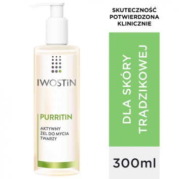 IWOSTIN PURRITIN Żel do mycia twarzy - 300 ml - cena, opinie, skład - obrazek 1 - Apteka internetowa Melissa