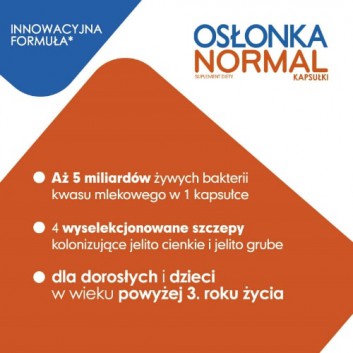 OSŁONKA NORMAL , 10 kaps., cena, wskazania, właściwości - obrazek 3 - Apteka internetowa Melissa