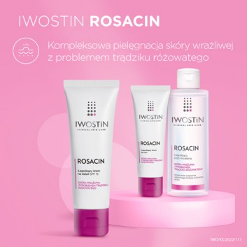 IWOSTIN ROSACIN Krem na dzień łagodzący skórę z trądzikiem różowatym SPF15 - 40 ml - obrazek 6 - Apteka internetowa Melissa