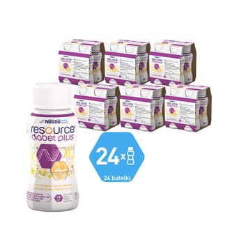 RESOURCE DIABET PLUS Smak waniliowy - 24x200 ml - obrazek 1 - Apteka internetowa Melissa