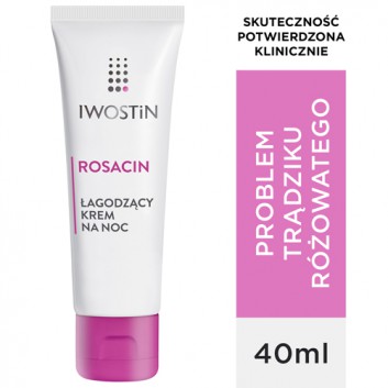 IWOSTIN ROSACIN Krem na noc zmniejszający rumień w trądziku różowatym - 40 ml