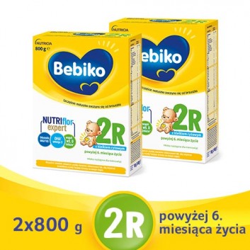 BEBIKO 2R Mleko następne dla niemowląt - 2x800 g Po 6. miesiącu życia - cena, opinie, właściwości  - obrazek 1 - Apteka internetowa Melissa