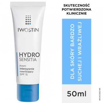 IWOSTIN HYDRO SENSITIA Krem intensywnie nawilżający SPF15 - 50 ml - obrazek 1 - Apteka internetowa Melissa