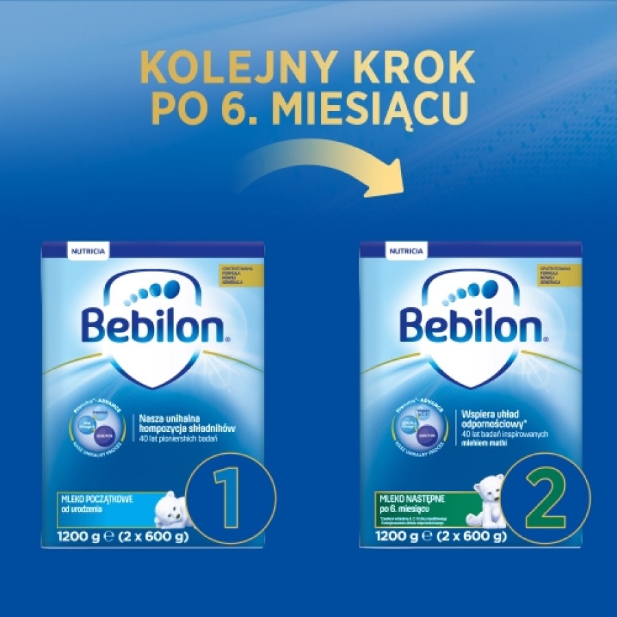 BEBILON 1 Pronutra-Advance Mleko modyfikowane, początkowe - 6x1200 g - obrazek 3 - Apteka internetowa Melissa