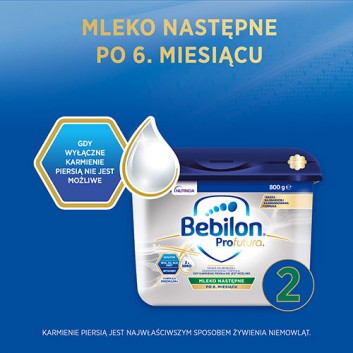 BEBILON 2 PROFUTURA Mleko modyfikowane w proszku - 2x800g - cena, opinie, właściwości  - obrazek 2 - Apteka internetowa Melissa