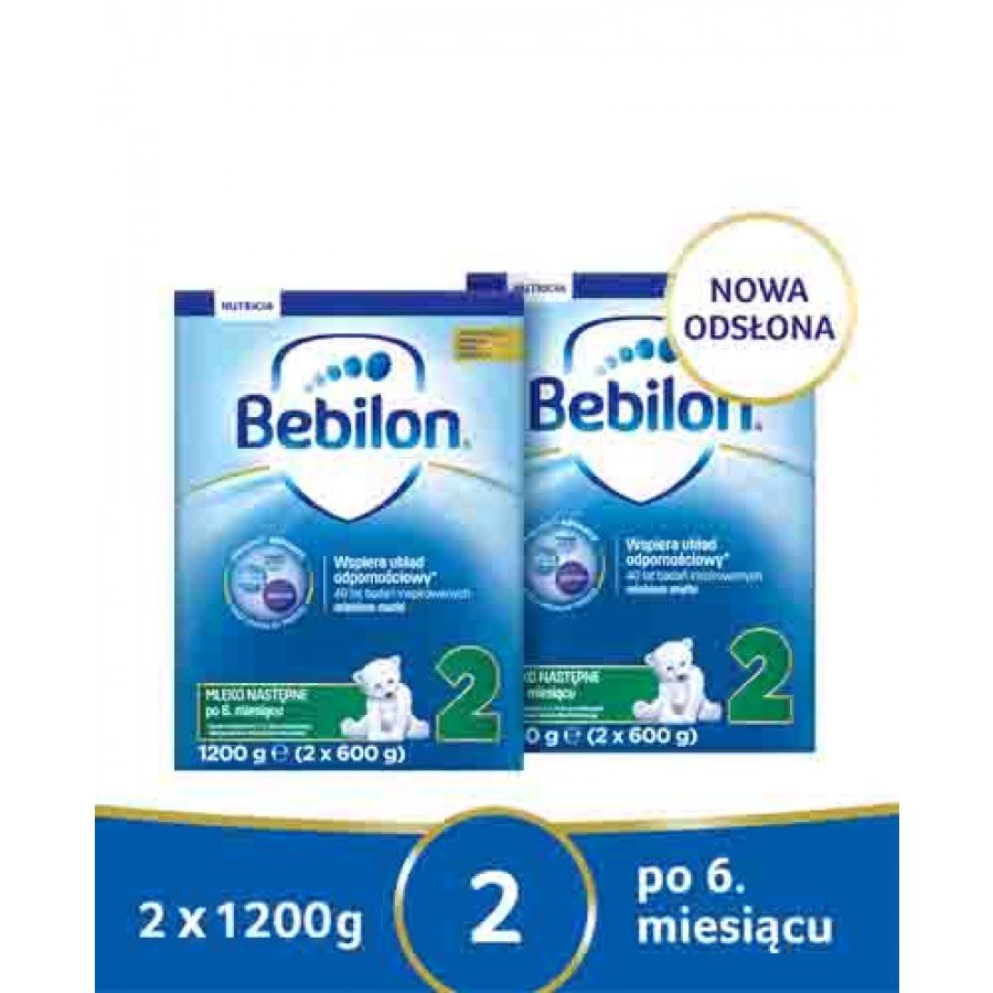 BEBILON 2 Pronutra­-Advance Mleko modyfikowane w proszku - 2x1200 g - obrazek 1 - Apteka internetowa Melissa