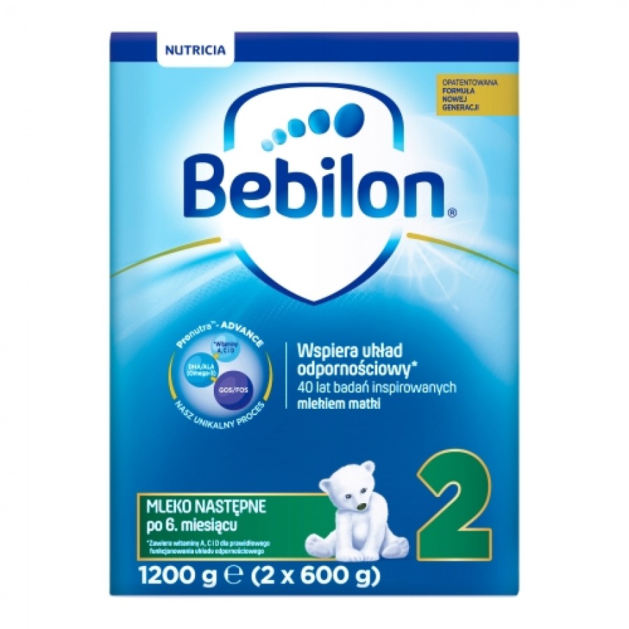 BEBILON 2 Pronutra­-Advance Mleko modyfikowane w proszku - 2x1200 g - obrazek 2 - Apteka internetowa Melissa