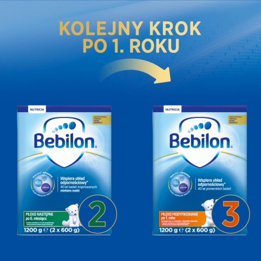 BEBILON 2 Pronutra­-Advance Mleko modyfikowane w proszku - 2x1200 g - obrazek 4 - Apteka internetowa Melissa