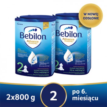 BEBILON 2 Pronutra-Advance Mleko modyfikowane w proszku, 2 x 800 g, cena, opinie, składniki - obrazek 1 - Apteka internetowa Melissa