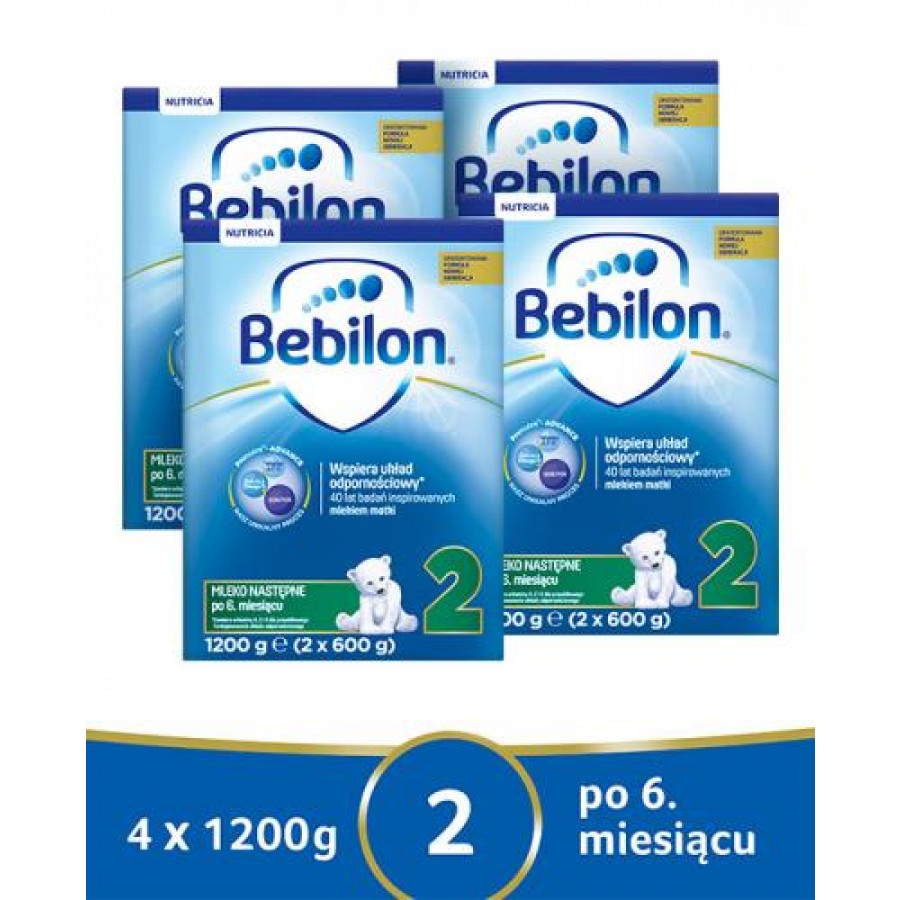BEBILON 2 Pronutra­-Advance Mleko modyfikowane w proszku - 4x1200 g - obrazek 1 - Apteka internetowa Melissa