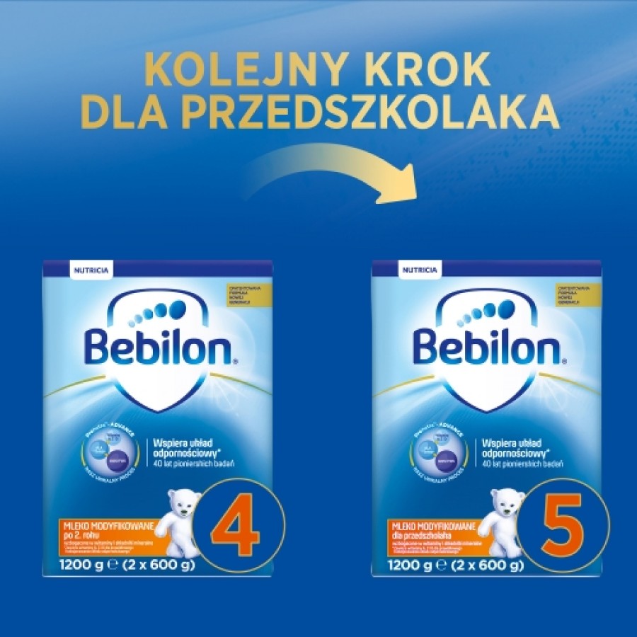 BEBILON 4 JUNIOR Pronutra-Advance Mleko modyfikowane w proszku - 2x1200 g - obrazek 4 - Apteka internetowa Melissa