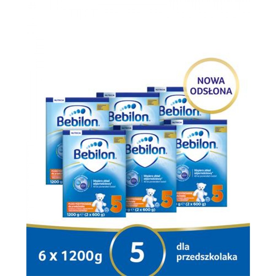 BEBILON 5 JUNIOR Pronutra­-Advance Mleko modyfikowane w proszku - 6x1200 g  - obrazek 1 - Apteka internetowa Melissa