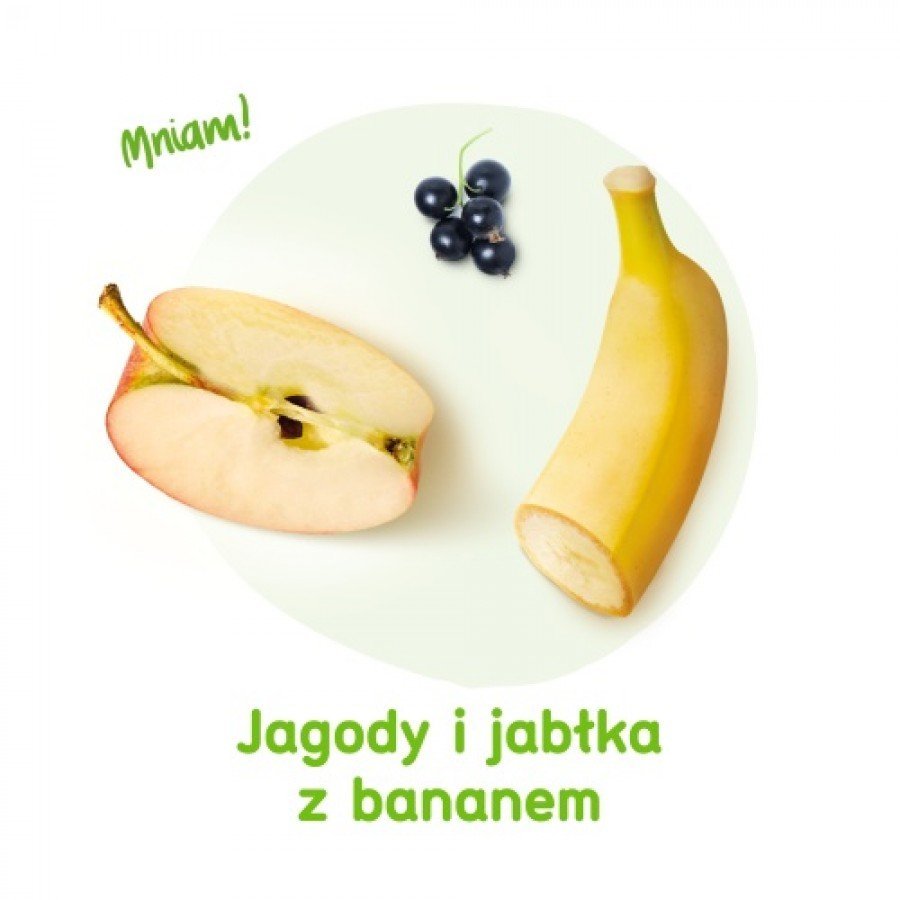 BOBOVITA MUS Jagody i jabłka z bananem po 6 m-cu - 80 g - obrazek 2 - Apteka internetowa Melissa