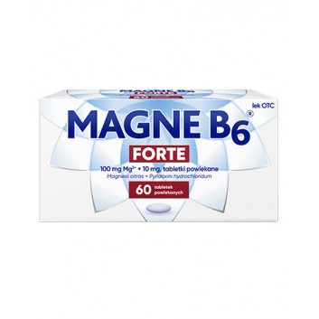 MAGNE B6 FORTE, Na silne niedobory magnezu, 60 tabletek - obrazek 1 - Apteka internetowa Melissa