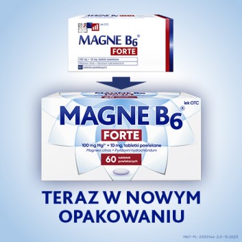 MAGNE B6 FORTE, Na silne niedobory magnezu, 60 tabletek - obrazek 3 - Apteka internetowa Melissa