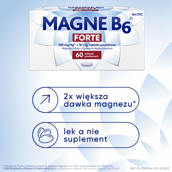 MAGNE B6 FORTE, Na silne niedobory magnezu, 60 tabletek - obrazek 7 - Apteka internetowa Melissa