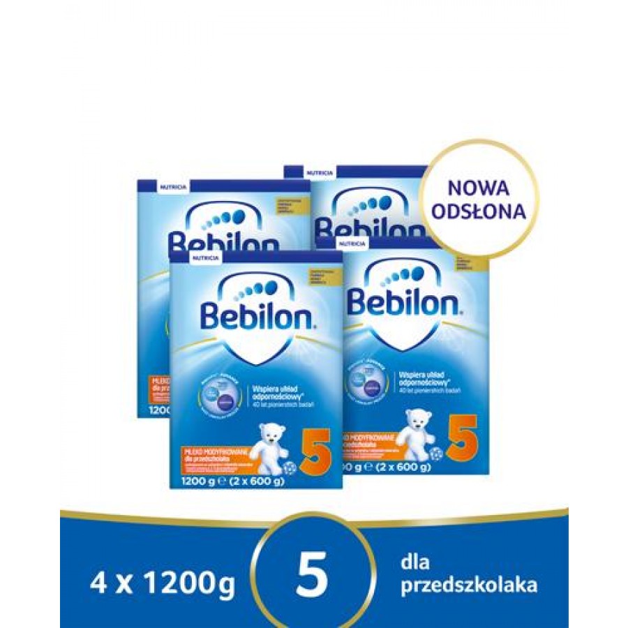 BEBILON 5 JUNIOR Pronutra­-Advance Mleko modyfikowane w proszku - 4x1200g - obrazek 1 - Apteka internetowa Melissa