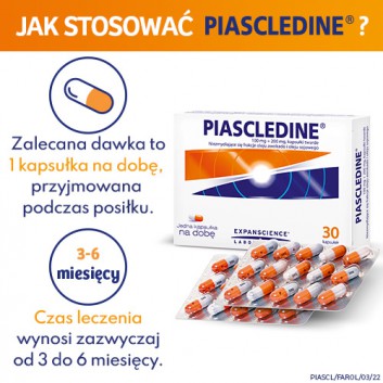 PIASCLEDINE 300 mg - 30 kaps. - na choroby zwyrodnieniowe stawów - cena, opinie, dawkowanie - obrazek 6 - Apteka internetowa Melissa