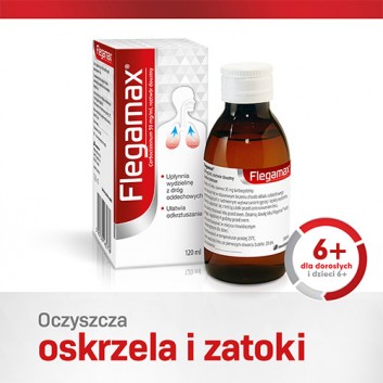 FLEGAMAX 50 mg/ml - 120 ml syrop na kaszel - opinie, stosowanie, ulotka - obrazek 2 - Apteka internetowa Melissa
