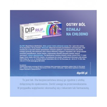 Dip Rilif, (50 mg+30 mg/g), żel, 100 g (tuba) - obrazek 7