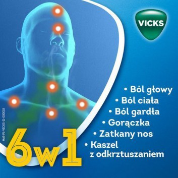 VICKS AntiGrip Complex Smak cytrynowy, 10 saszetek - obrazek 2 - Apteka internetowa Melissa