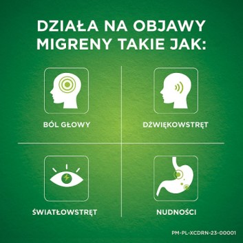Excedrin MigraStop, 250 mg + 250 mg + 65 mg, tabletki powlekane, 20 sztuk - obrazek 2