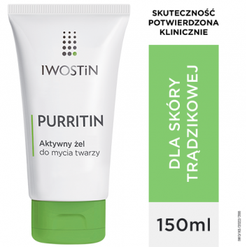 IWOSTIN PURRITIN Żel do mycia twarzy - 150 ml - cena, opinie, skład - obrazek 1 - Apteka internetowa Melissa