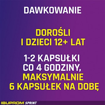 Ibuprom Sprint Caps, 200 mg, kapsułki miękkie, 24 sztuk - obrazek 2