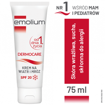 EMOLIUM DERMOCARE Krem na wiatr i mróz SPF 20 - 75 ml - cena, opinie, wskazania - obrazek 1 - Apteka internetowa Melissa