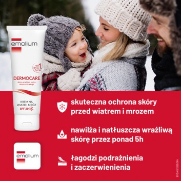 Emolium Dermocare, krem na wiatr i mróz SPF 20, 75 ml - obrazek 3