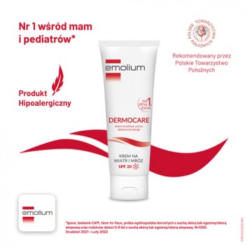 Emolium Dermocare, krem na wiatr i mróz SPF 20, 75 ml - obrazek 5