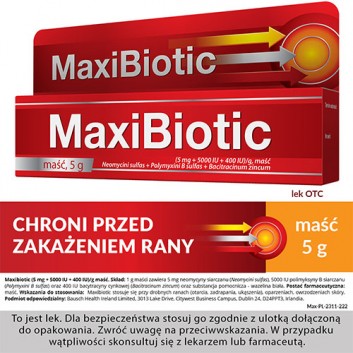 MAXIBIOTIC Maść, 5 g - obrazek 2