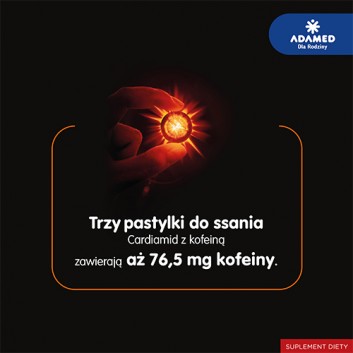 CARDIAMID Z KOFEINĄ Smak cytrusowy, 8 pastylek - obrazek 5