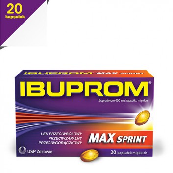 Ibuprom Max Sprint, kapsułki miękkie, 20 sztuk