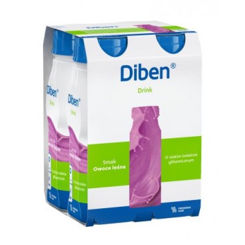 DIBEN DRINK O smaku owoców leśnych, 4 x 200 ml