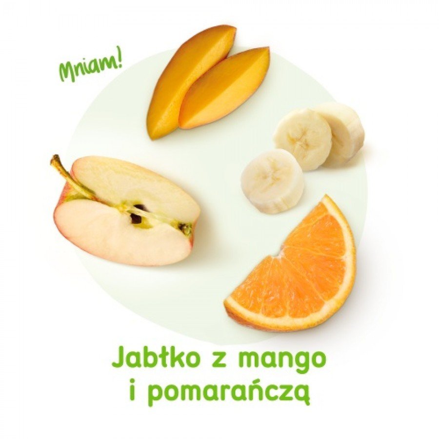 BOBOVITA MUS Jabłko z mango i pomarańczą po 6 m-cu - 80 g - obrazek 3 - Apteka internetowa Melissa