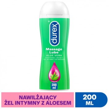 DUREX PLAY 2w1 Żel do masażu i nawilżający żel intymny z kojącym aloesem - 200 ml