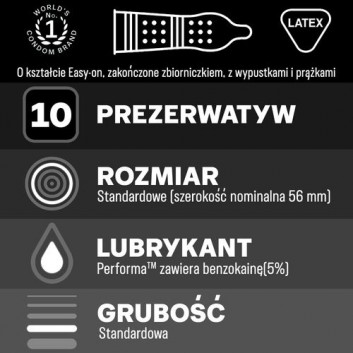 Durex Mutual Pleasure prezerwatywy 10 sztuk - obrazek 2