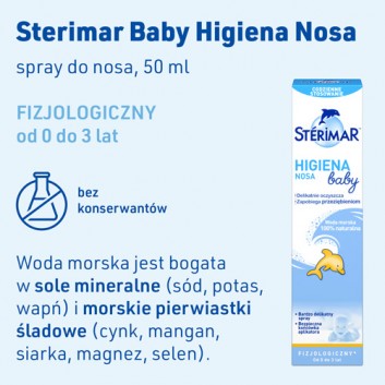 Sterimar Baby, spray do nosa, 50 ml - obrazek 2
