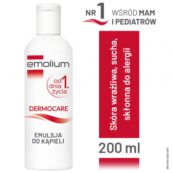 Emolium Dermocare Emulsja do kąpieli - 200 ml - obrazek 1 - Apteka internetowa Melissa