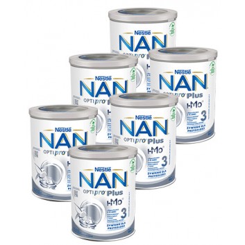 Nestle NAN OPTIPRO Plus 3 Mleko modyfikowane junior dla dzieci po 1. roku - 6 x 800 g (puszka)