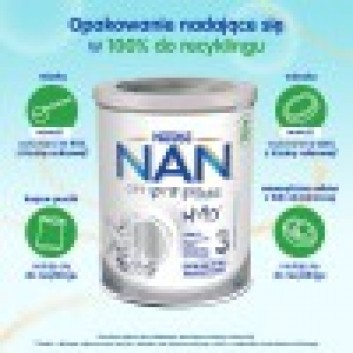 Nestle NAN OPTIPRO Plus 3 Mleko modyfikowane junior dla dzieci po 1. roku - 6 x 800 g (puszka) - obrazek 4