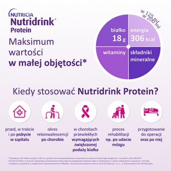 Nutridrink Protein, napój o smaku neutralnym, 4 x 125 ml - obrazek 3