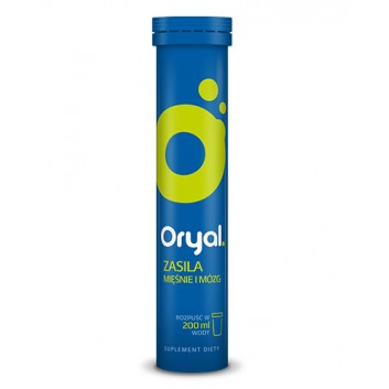 ORYAL Elektrolity o smaku limonkowo-cytrynowym - 20 tabl. musujących