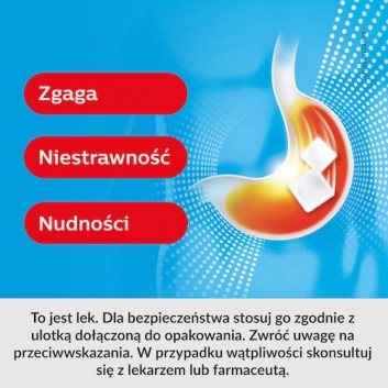 Rennie Antacidum o smaku miętowym, na zgagę, refluks i niestrawność, 24 tabletki do ssania - obrazek 2