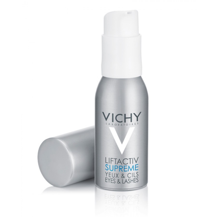 VICHY LIFTACTIV SUPREME SERUM 10 Oczy i Rzęsy Serum przeciwzmarszczkowe i wzmacniające rzęsy - 15 ml + VICHY LIFTACTIV SUPREME krem SPF 30, 15 ml - obrazek 2 - Apteka internetowa Melissa