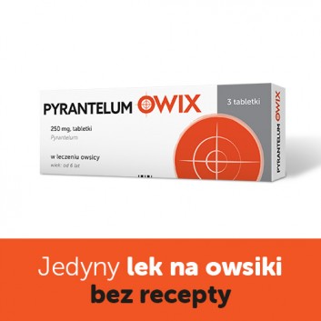 Pyrantelum OWIX, na owsiki, 3 tabletki - obrazek 1 - Apteka internetowa Melissa